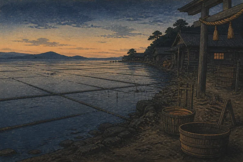 真野湾一帯の陥没のイメージ挿絵