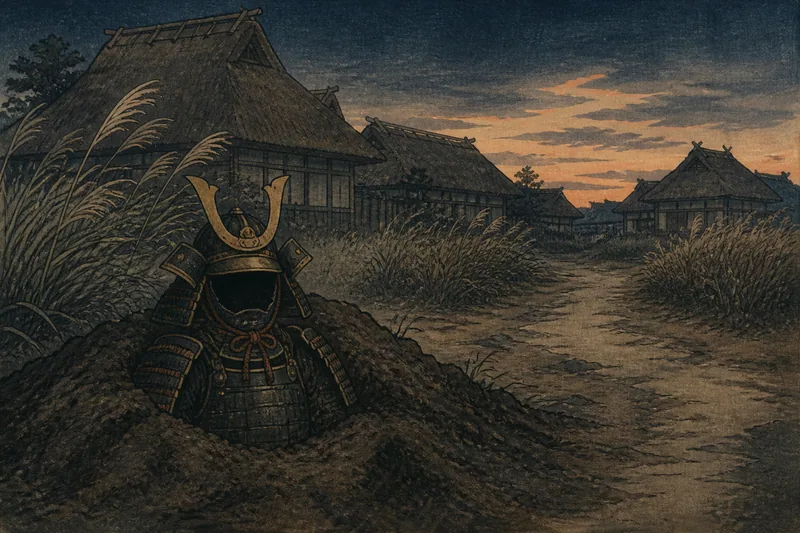 将門の甲を埋めた甲塚のイメージ挿絵