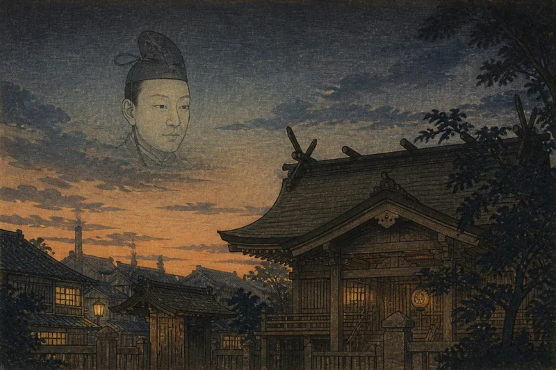 将門の首塚伝説のイメージ挿絵