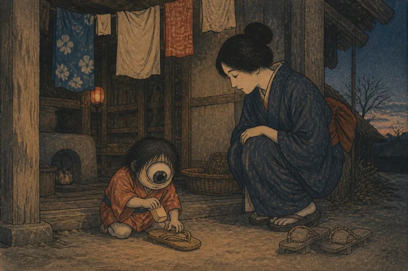 御殿場の目一つ小僧の判のイメージ挿絵