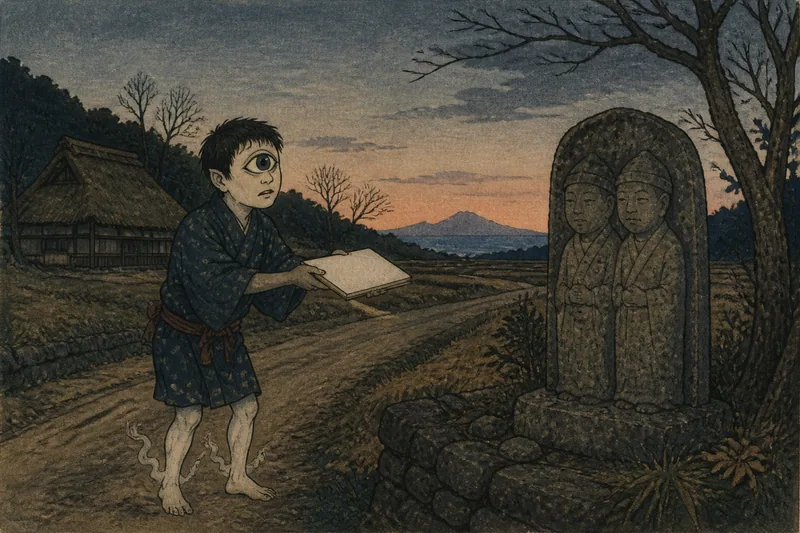 田方郡の目一つ小僧のイメージ挿絵