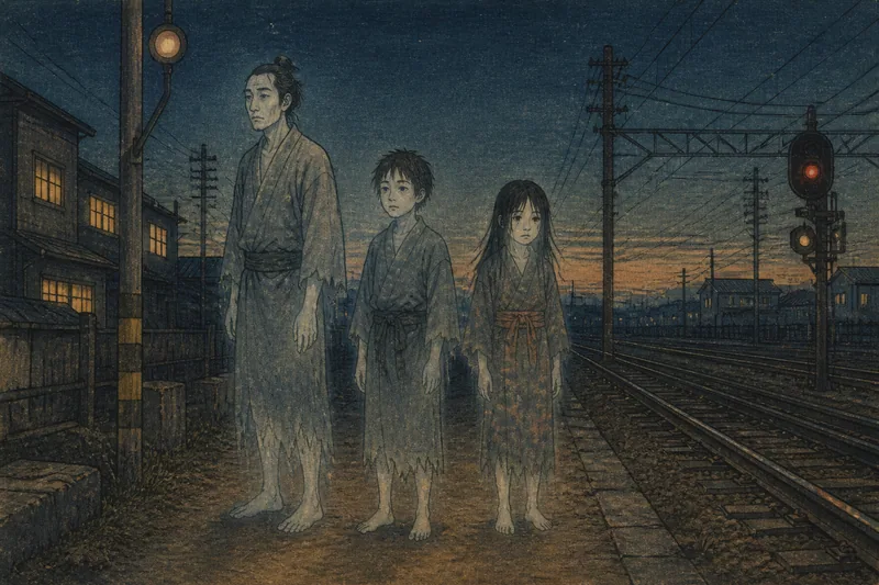 三河島事故現場の幽霊のイメージ挿絵