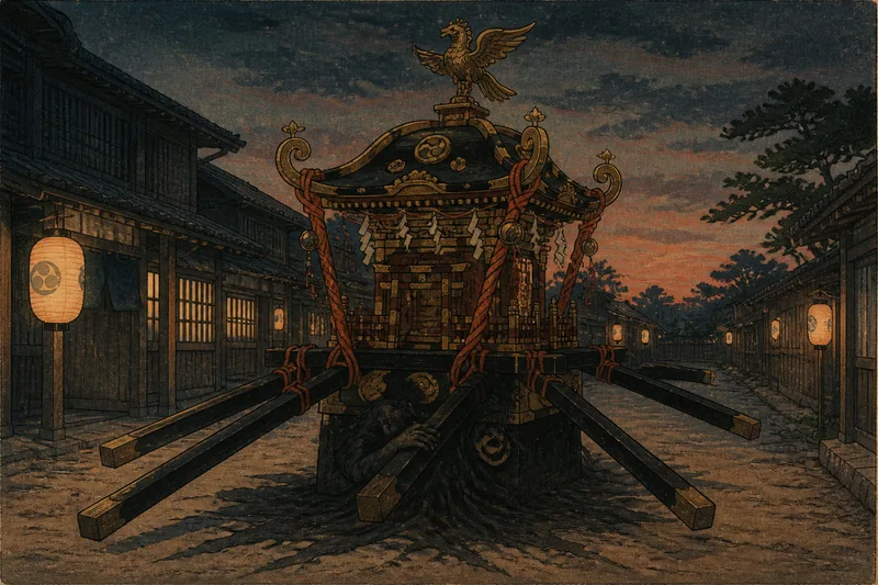 神輿の祟りのイメージ挿絵