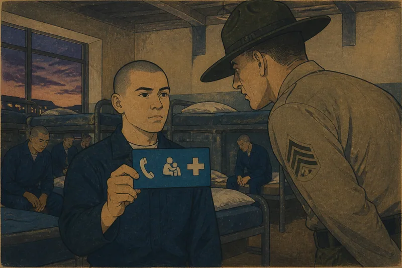 軍隊のストレスカードのイメージ挿絵