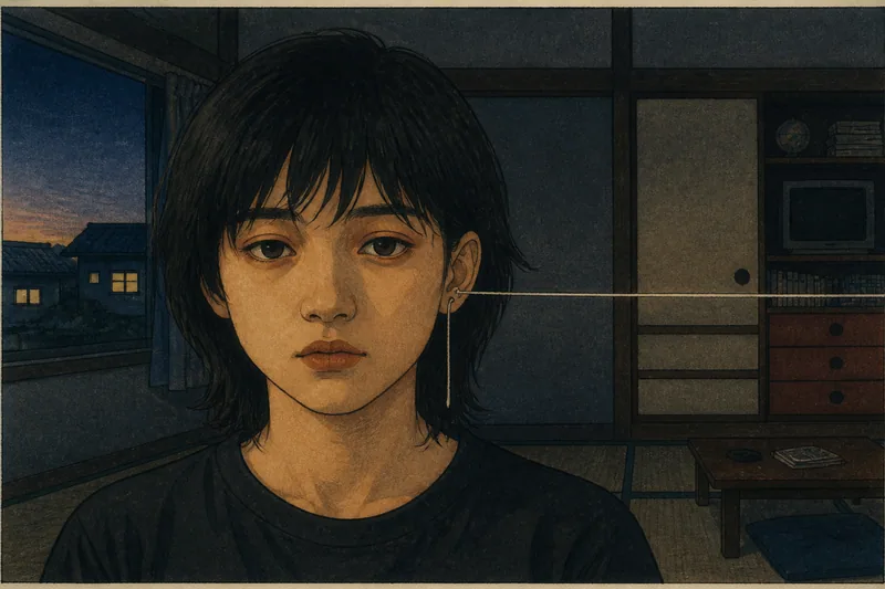 耳から白い糸のイメージ挿絵