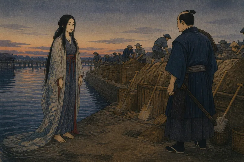 見沼の竜神伝説のイメージ挿絵