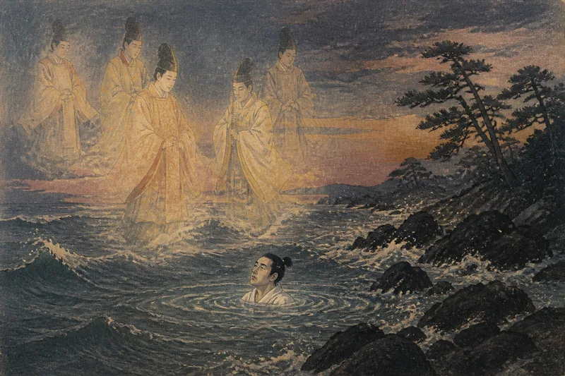 海の禊で開く神の目のイメージ挿絵