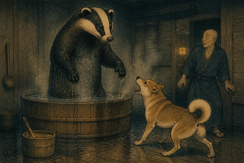 藤沢の犬が暴く和尚の正体のイメージ挿絵