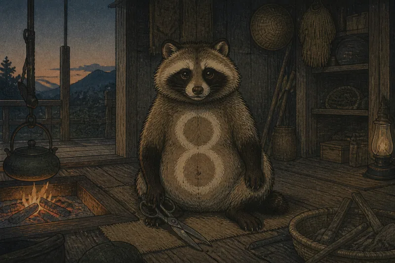 高山のハチムジの山小屋怪音のイメージ挿絵
