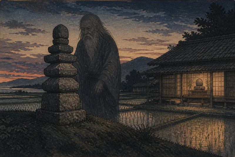 昔の人の祟りのイメージ挿絵
