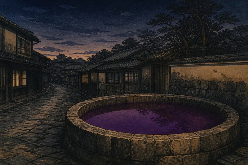 紫色の水のイメージ挿絵