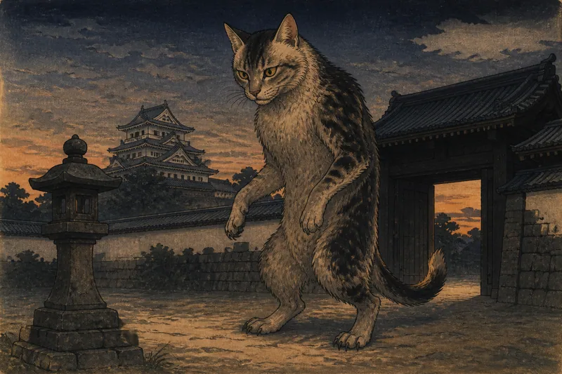 鍋島の化け猫騒動のイメージ挿絵
