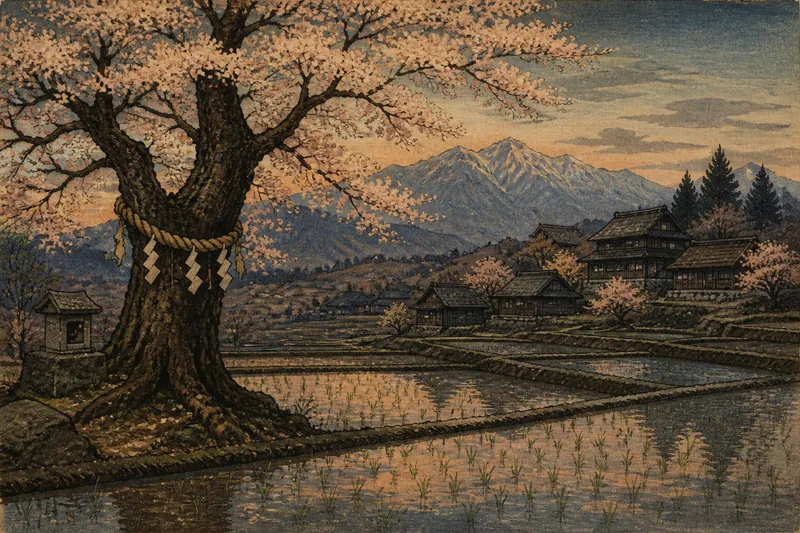 苗代桜のイメージ挿絵