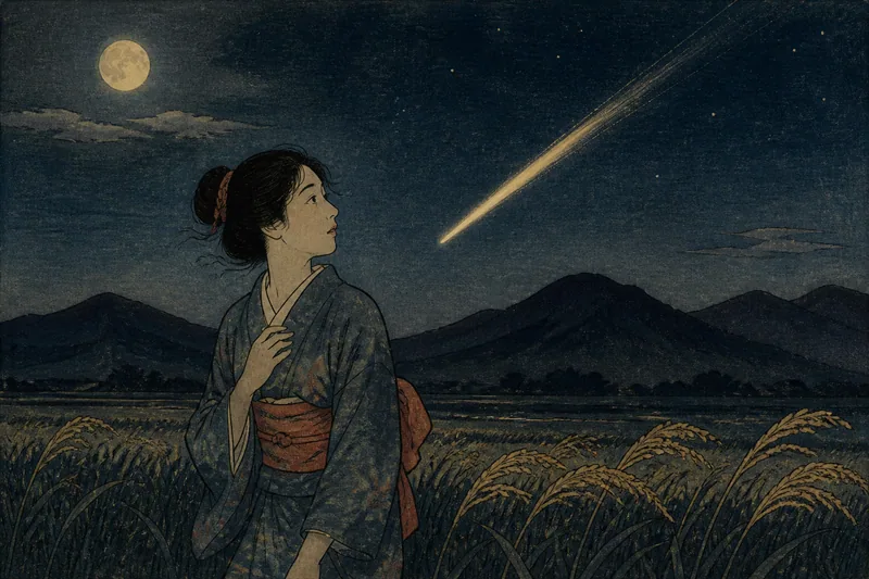 流れ星のイメージ挿絵
