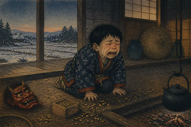 泣き止まない孫のイメージ挿絵