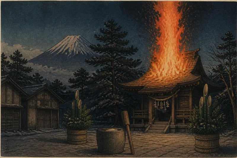 富士の七不思議の餅禁忌のイメージ挿絵