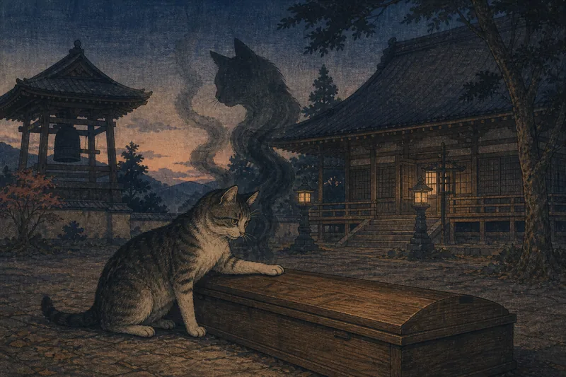 一関の恩返し猫のイメージ挿絵