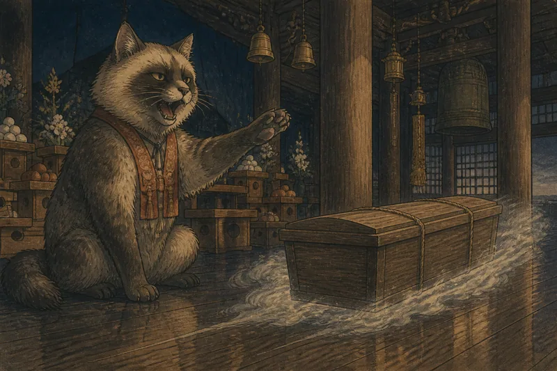 サイコウ寺の猫のイメージ挿絵