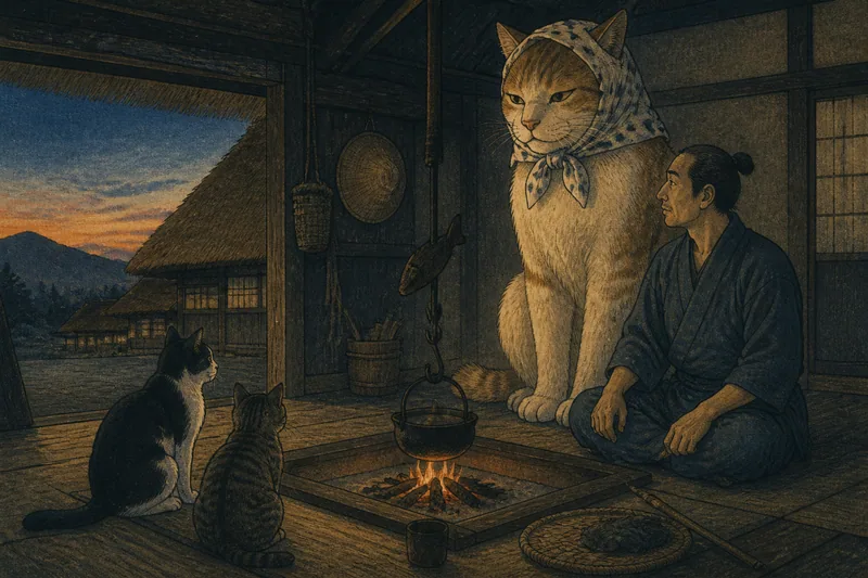 南会津の三代生きた大猫のイメージ挿絵