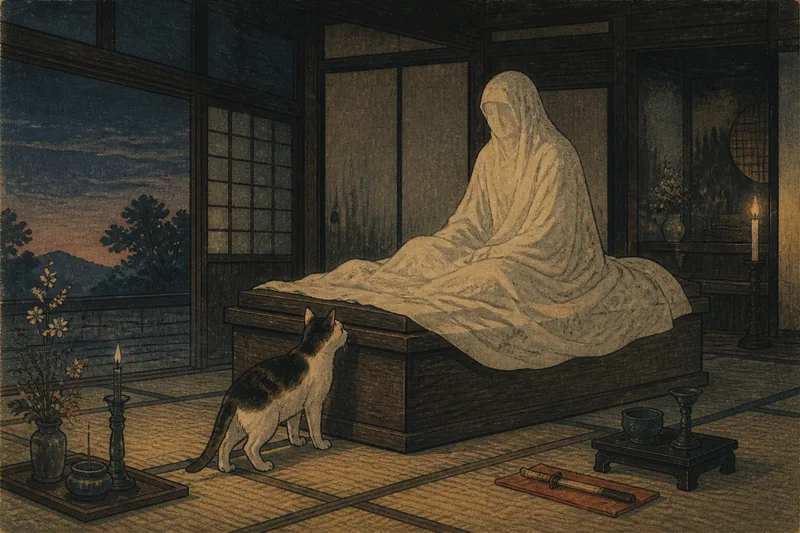 猫と死者のイメージ挿絵