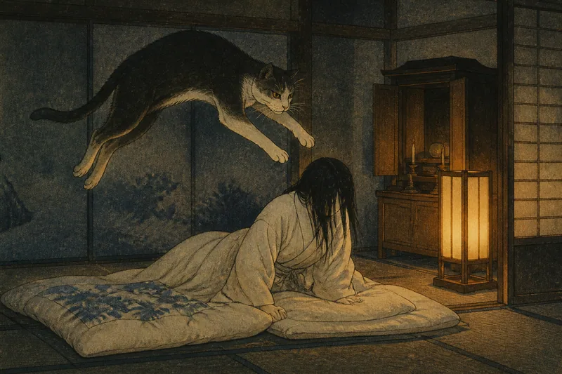 猫と死者にまつわる禁忌のイメージ挿絵