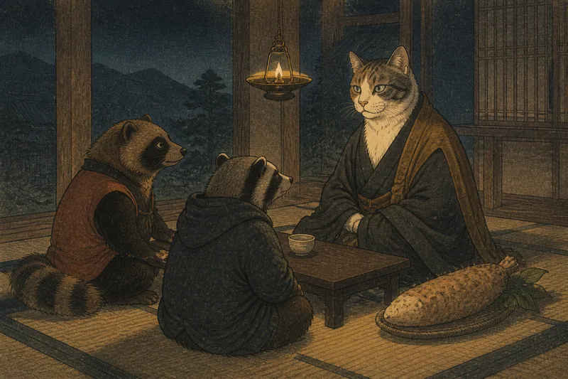 佐久の衣を借りる斑猫のイメージ挿絵