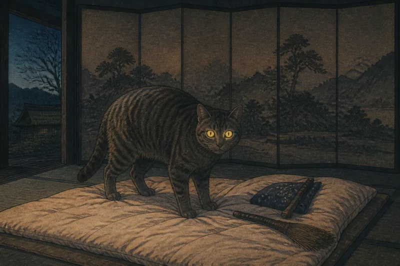 死者と猫にまつわる葬送の禁忌のイメージ挿絵
