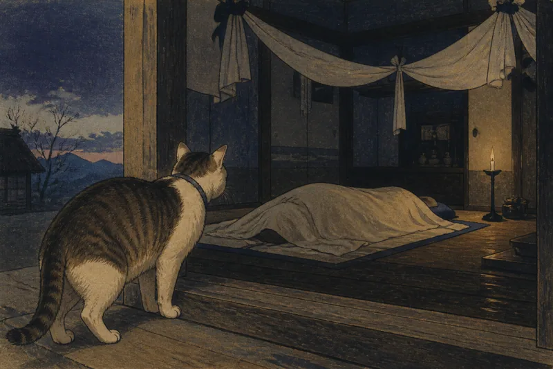死者の部屋に入れてはいけない猫のイメージ挿絵