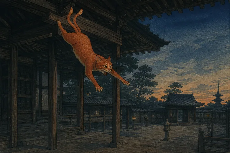 徳水院の猫またのイメージ挿絵