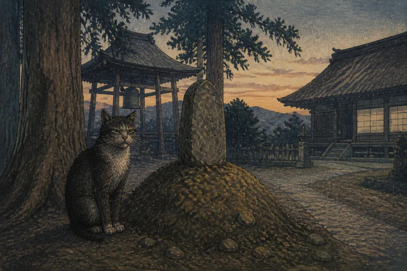二戸の長寿猫と猫塚のイメージ挿絵