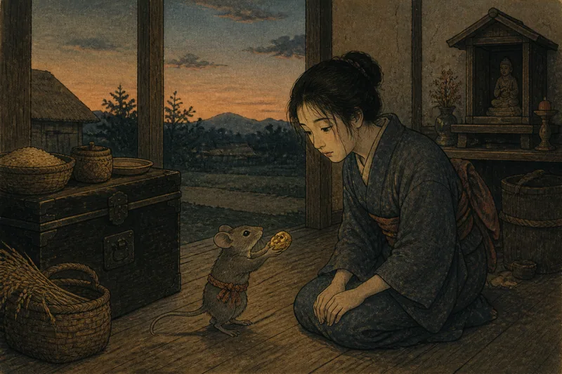 鼠の恩返しのイメージ挿絵