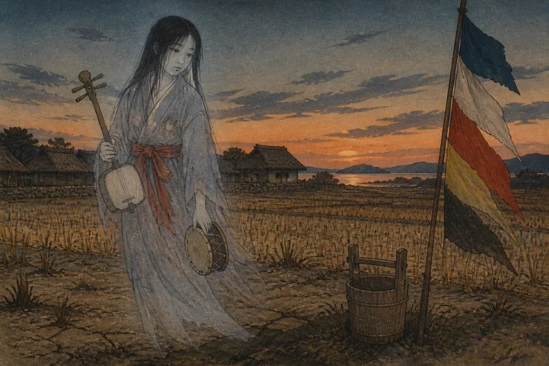 二十五日様と死人の祟りのイメージ挿絵