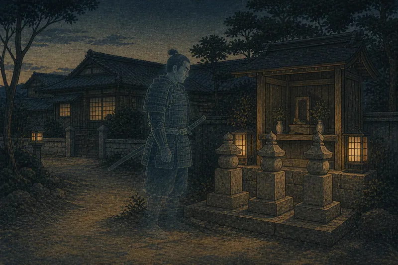地主明神様と武士の魂のイメージ挿絵