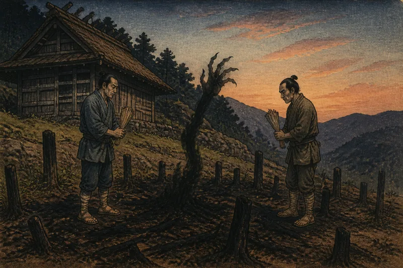 静岡の焼畑呪い掛け合いのイメージ挿絵
