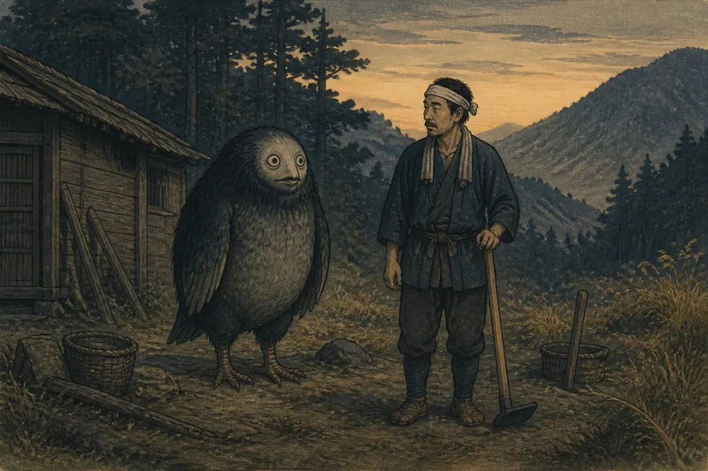 飛騨市の山鳥姿のノヅチのイメージ挿絵