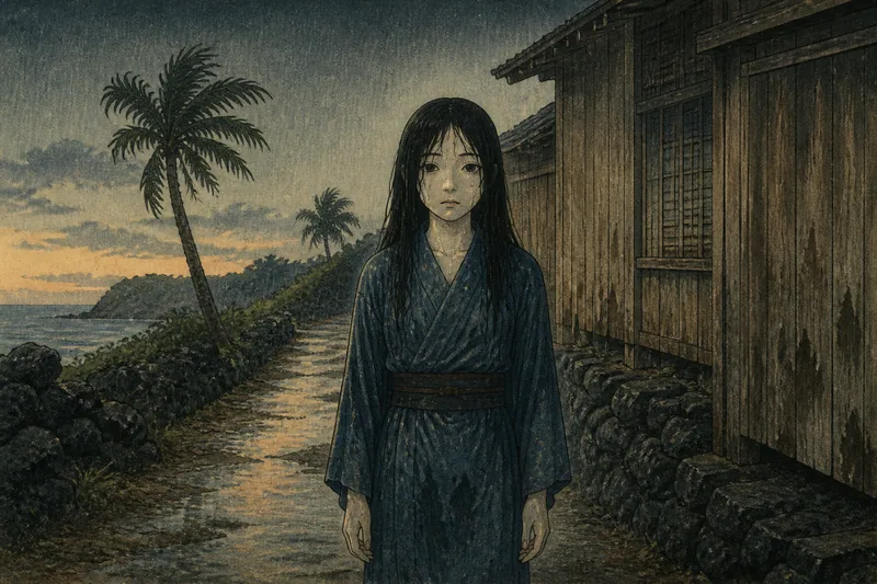 南種子町の雨のヌレヨメジョウのイメージ挿絵