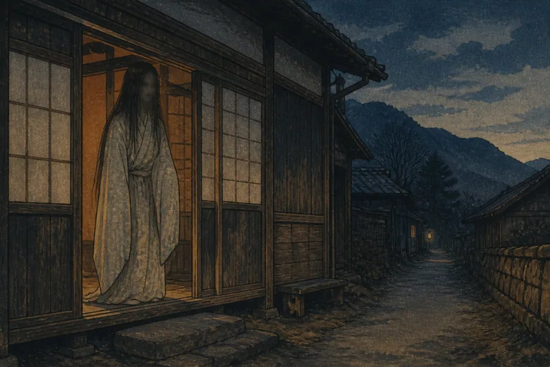茅野の道や墓地のオバケのイメージ挿絵