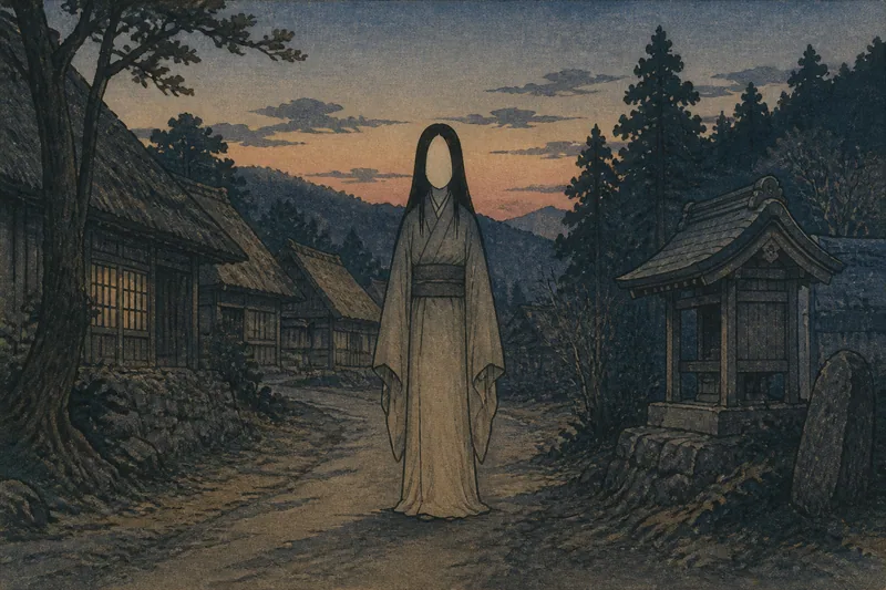 伊那の名なき夜道の怪のイメージ挿絵