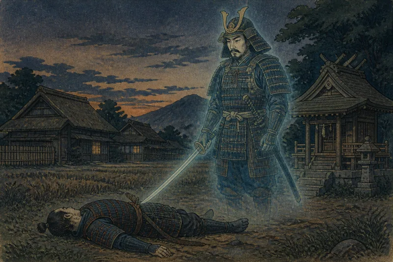 落ち武者の祟りのイメージ挿絵