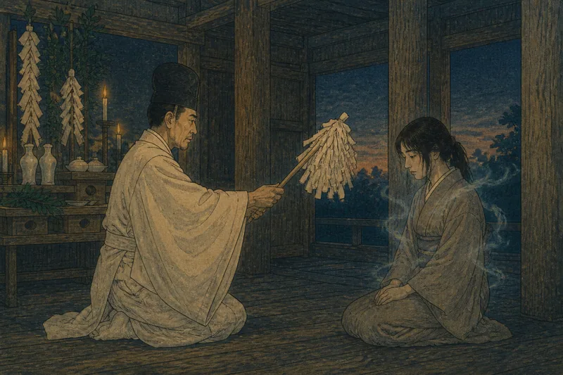 檜枝岐村の依人を通す神託のイメージ挿絵