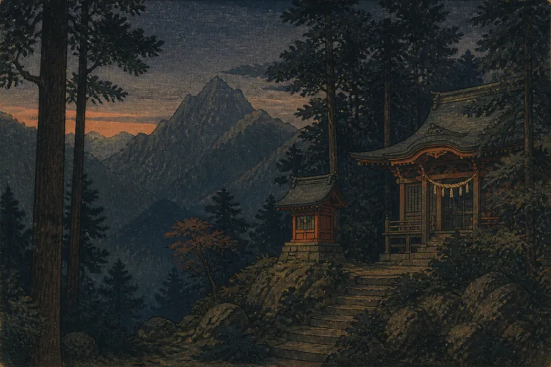 小倉の山の神のイメージ挿絵