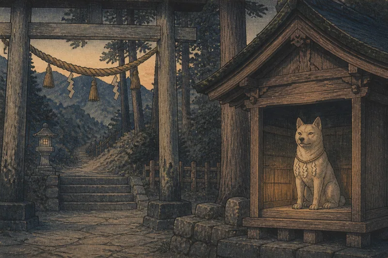 恵那のお犬さまの憑き物落としのイメージ挿絵