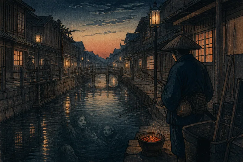 置いてけ堀のイメージ挿絵