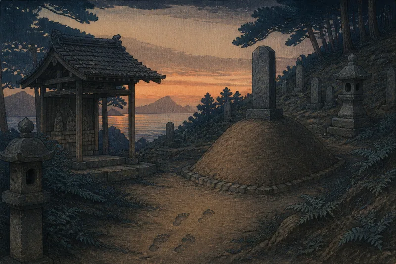 岡部十郎の墓のイメージ挿絵