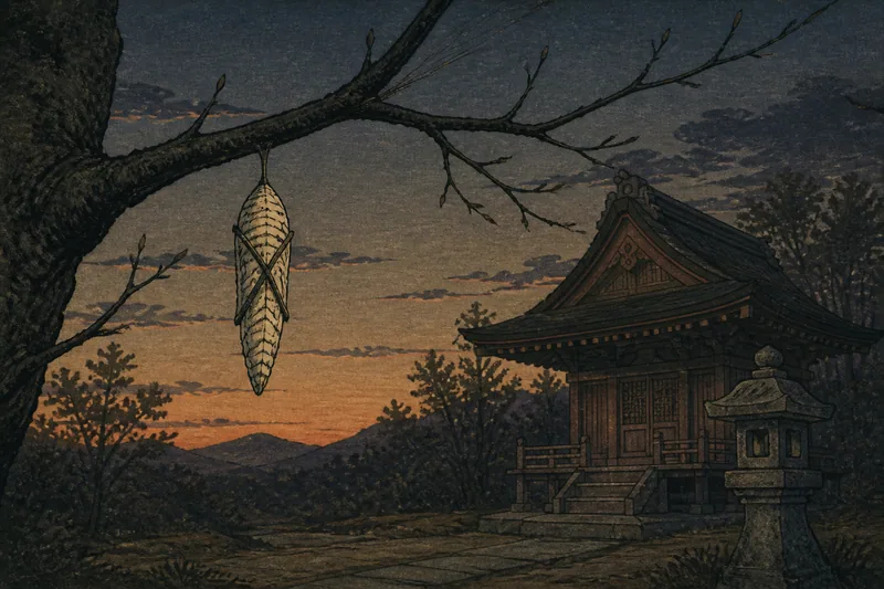 御菊神社のお菊虫のイメージ挿絵