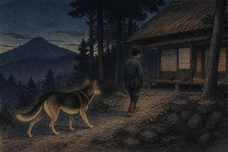 送り山犬のイメージ挿絵