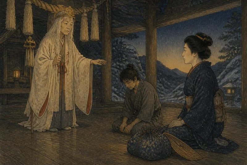 お宮の神様のイメージ挿絵