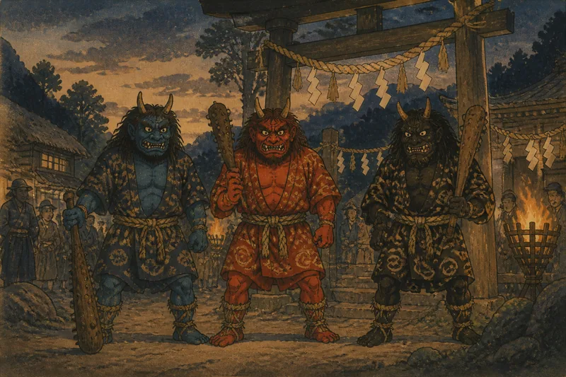 島田の三鬼役と厄逃れのイメージ挿絵