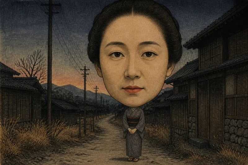 大顔の女のイメージ挿絵