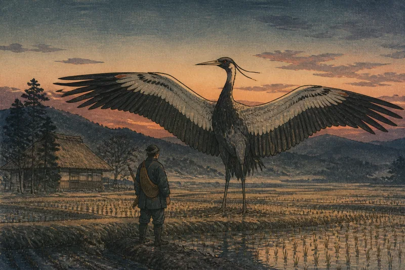 福島の馬ほど大きな怪鳥のイメージ挿絵